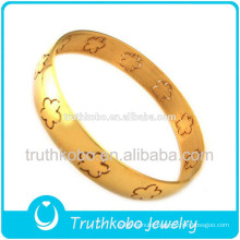 Gold Plated Round Large Bangle Jewelry Wtih Reasonable Price From Truthkobo